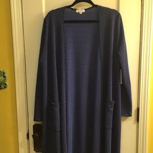 NWT Blue Mermaid XL LuLaRoe Sarah Cardigan Duster